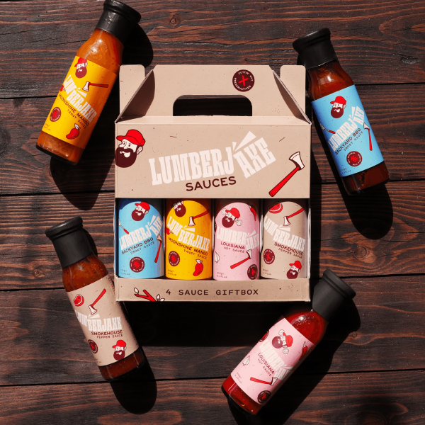 Lumberjaxe 4 Sauce Gift Box