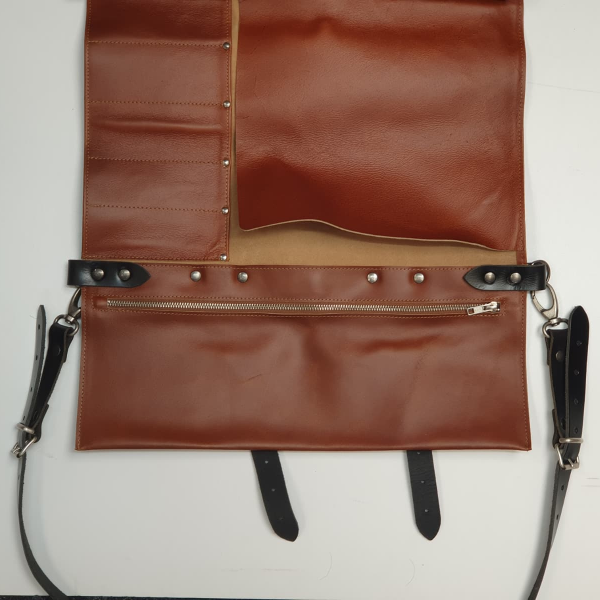Buckle & Hide Knife Roll - 12 Piece - Tan
