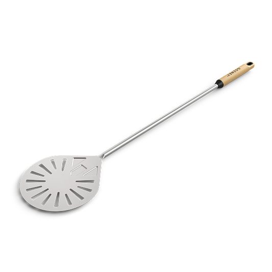 Gozney Balance turning peel with perforated head and wooden handle