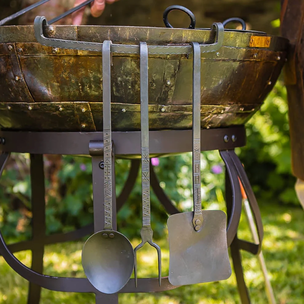 Kadai Set of 3 Hand-Forged Utensils