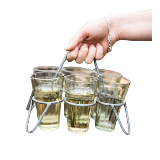 Kadai Set of 6 Chai Glasses