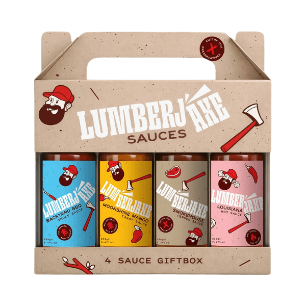 Lumberjaxe 4 Sauce Gift Box