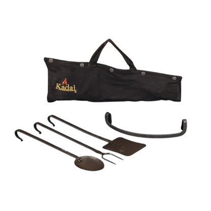 Kadai Set of 3 Hand-Forged Utensils