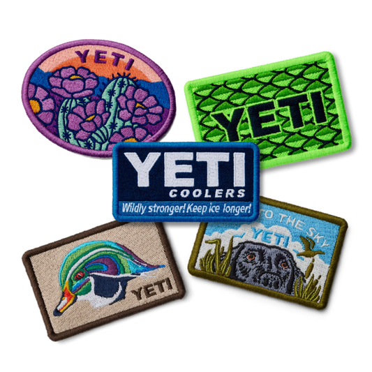 Assorted YETI embroidered patches