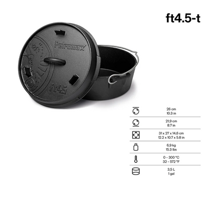 Petromax Cast Iron Dutch Oven
