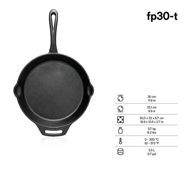 Petromax Cast Iron Fire Skillet One Handle