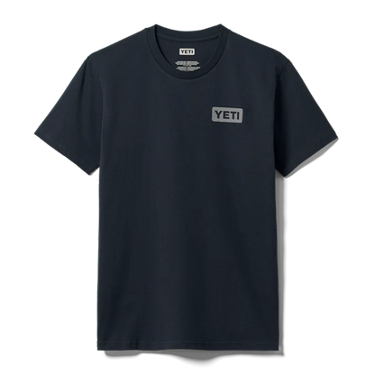 Yeti Left Chest Logo Badge T-Shirt - Navy