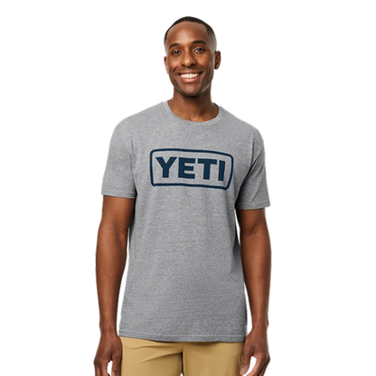 Yeti Full Logo Badge T-Shirt - Grey