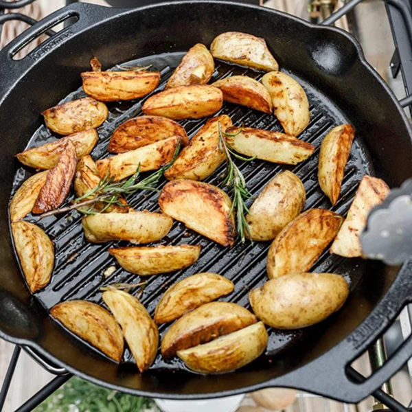 Petromax Cast Iron Grill Fire Skillet with Two Handles