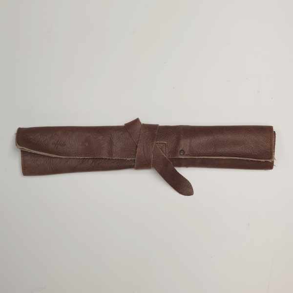 Buckle & Hide Knife Roll - 4 Piece - Brown