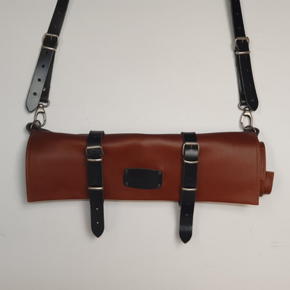Buckle & Hide Knife Roll - 12 Piece - Tan
