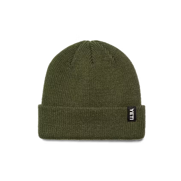 Yeti Logo Badge Beanie - Olive